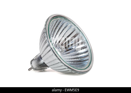 Lampe halogène isolé sur fond blanc avec clipping path Banque D'Images