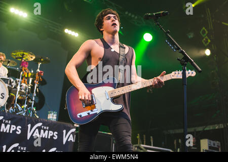 Nottingham, Royaume-Uni. 27 Juin, 2015. L'exécuter à Vamps Sherwood Pines, 2015 © Myles Wright/ZUMA/ZUMAPRESS.com/Alamy fil Live News Banque D'Images