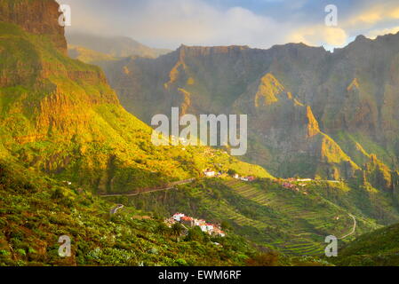 Village de Masca, Tenerife, Canaries, Espagne Banque D'Images