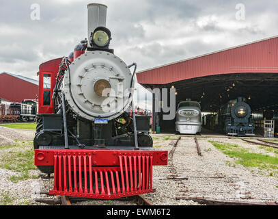 Au Wisconsin, Green Bay, National Railroad Museum Banque D'Images