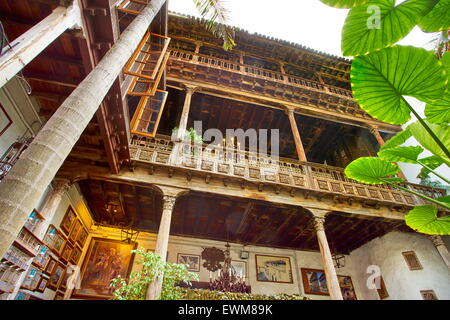 Casa de los Balcones, La Orotava, Tenerife, Canaries, Espagne Banque D'Images