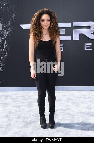 Hollywood, Californie, USA. 28 Juin, 2015. Jadagrace arrive pour la première du film "Terminator Genisys" au Kodak Theater. Credit : Lisa O'Connor/ZUMA/Alamy Fil Live News Banque D'Images