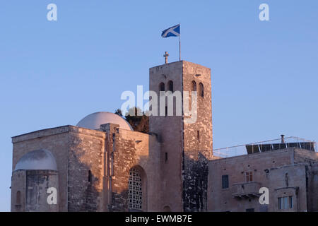 St Andrew's Church construit comme un mémorial aux soldats écossais qui ont perdu la lutte contre l'armée turque au cours de la Première Guerre mondiale, Jérusalem, Israël Banque D'Images