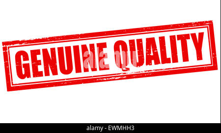 Timbre d'une vraie qualité de texte à l'intérieur, illustration Banque D'Images