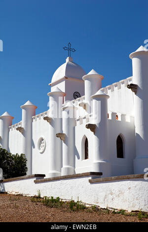 Une église à Mina de Sao Domingos, Mertola, Beja, Portugal Banque D'Images