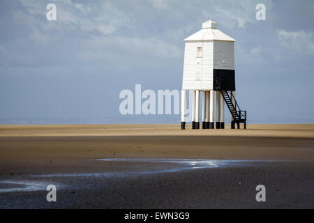 La basse phare à Burnham-on-Sea Dans le Somerset Banque D'Images