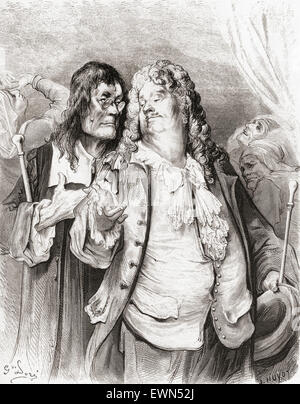 L'illustration de Gustave Doré de la fable de La Fontaine, les médecins Les médecins. Banque D'Images
