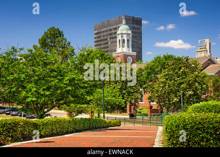 Augusta, Géorgie, USA Centre-ville de scène à River Walk. Banque D'Images