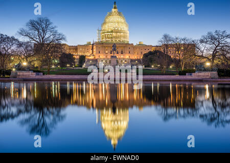 Washington, DC, le Capitol. Banque D'Images