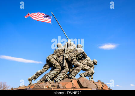 Marine Corps War Memorial à Washington DC, USA. Banque D'Images