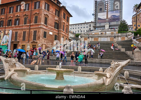 Les marches espagnoles sont un ensemble d'étapes à Rome, Italie Banque D'Images