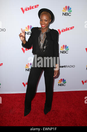 NBC's 'La voix' Saison 8 sur Pacific Design Center - Tapis rouge avec des arrivées : Kimberly Nichole Où : West Hollywood, California, United States Quand : 23 Avr 2015 Banque D'Images