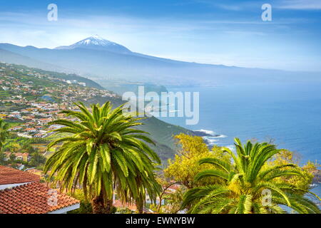 La côte nord de Tenerife, Canaries, Espagne Banque D'Images