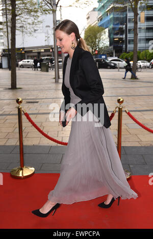 Bugsy Malone - presse nuit & afterparty tenue au Lyric Hammersmith, arrivées. Avec : Romola Garai Où : London, Royaume-Uni Quand : 28 Avr 2015 C Banque D'Images