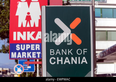 INKA supermarché, Chania, Crète, Grèce banque Banque D'Images