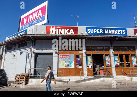 INKA supermarché, la Canée Grèce Banque D'Images