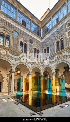 Le Palazzo Medici, est un palais de la renaissance situé à Florence, Italie Banque D'Images