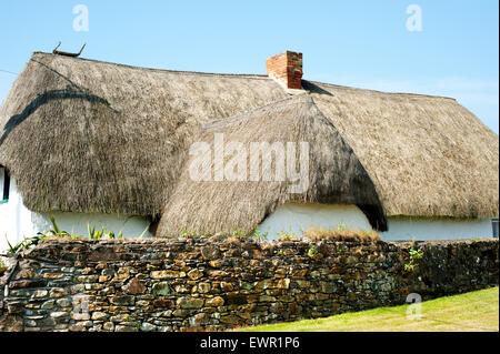 L'Irlande, le comté de Wexford, Kilmore Quay cottage traditionnel, (anciennement la maison en bois) Banque D'Images