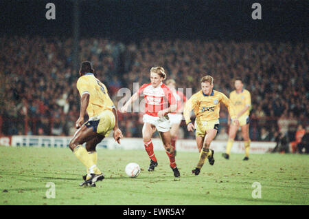 Middlesbrough 0-2 Leeds, Division 2 match de championnat à Ayresome Park, samedi 9 décembre 1989. Banque D'Images