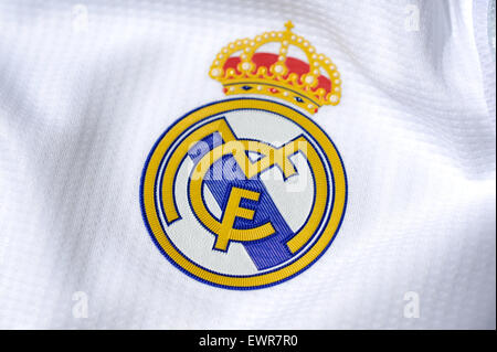 Close up of A Real Madrid C.F. shirt Banque D'Images