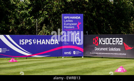 Londres, Royaume-Uni. 30 juin 2015. La 16e boîte de pièce en T sur jour de pratique pour les FAI HANDA Ladies European Masters de l'Buckinghamshire golf. L'événement principal a lieu 2 au 5 juillet. Crédit : Stephen Chung / Alamy Live News Banque D'Images