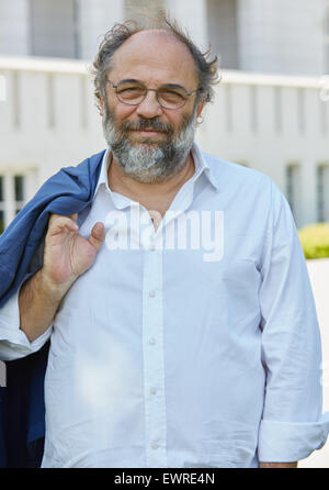 Heiligendamm, Allemagne. 29 Juin, 2015. Le producteur de films italien Angelo Barbagallo pose en marge du tournage de la production franco-italienne du film 'Le Confessioni' à Heiligendamm, Allemagne, 29 juin 2015. Le thriller est pour célébrer sa première mondiale au festival du film de Cannes en 2016. Photo : GEORG WENDT/dpa/Alamy Live News Banque D'Images