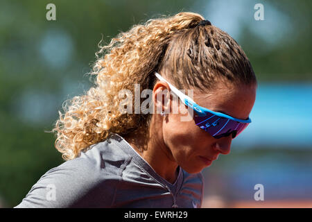 Geisa Aparecida COUTINHO, Women's 400m, IAAF Diamond League 2015, Alexander Stadium, Birmingham, UK, 7 juin 2015. Banque D'Images