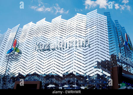Kazakhstan pavillon à l'Expo Milan 2017 sur la promotion de l'Expo c'est façade Banque D'Images