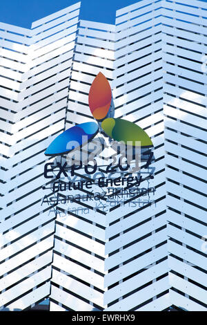 Kazakhstan pavillon à l'Expo Milan 2017 sur la promotion de l'Expo c'est façade Banque D'Images