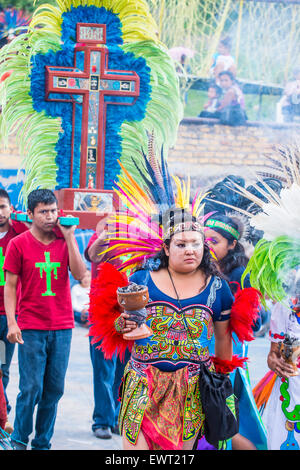 Les participants au festival de Valle del Maiz à San Miguel de Allende , Mexique Banque D'Images