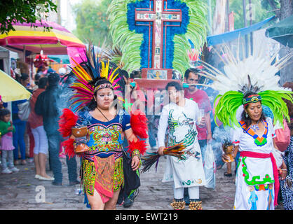 Les participants au festival de Valle del Maiz à San Miguel de Allende , Mexique Banque D'Images