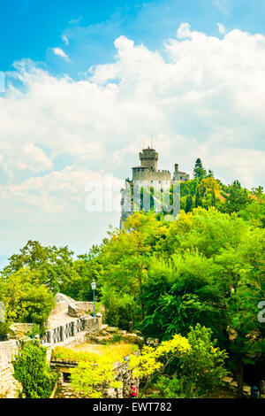 Cesta fortress, Saint-Marin Banque D'Images