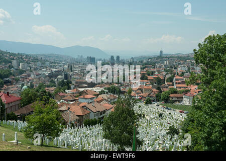 Vue de Sarajevo Banque D'Images