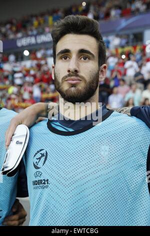 Prague, République tchèque. 30 Juin, 2015. Rafa Silva (POR), 30 juin 2015 - Football/soccer : Championnat de 2015 dernier match entre la Suède U21 0(4)-0(3) Portugal U21 au stade de l'Eden, Prague, République tchèque. Credit : Mutsu Kawamori/AFLO/Alamy Live News Banque D'Images