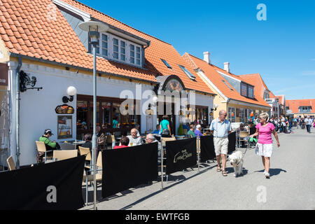 Cafe Casa Blanca, Havnevej, Skagen, Région Nord du Jutland, Danemark Banque D'Images