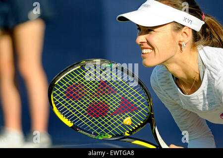 Martina Hingis (Suisse) La lecture du l'Aegon International, à Eastbourne, 2015 Banque D'Images