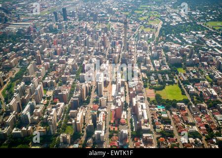 L'AFRIQUE DU SUD- vue aérienne de Johannesburg Banque D'Images