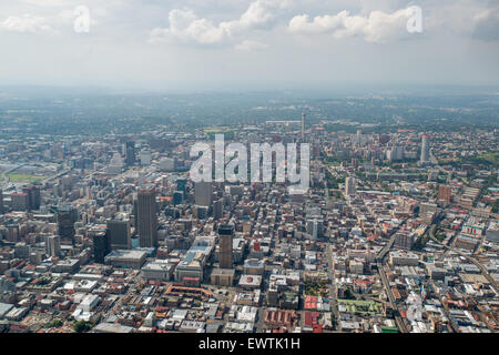 L'AFRIQUE DU SUD- vue aérienne de Johannesburg Banque D'Images