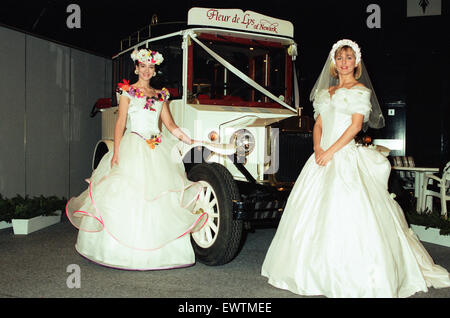 La National Bridal Fair tiendra à NEC. 15 février 1991. Banque D'Images