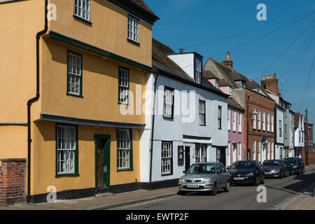 Maisons médiévales sur la rue King's Head, Harwich, Essex, Angleterre, Royaume-Uni Banque D'Images