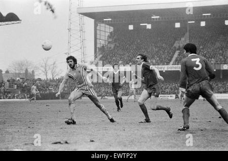 Ville de Coventry v Liverpool, score final 1-0 à Coventry City. Une Division de la ligue. Highfield Road, Coventry, 4e février 1978. Banque D'Images