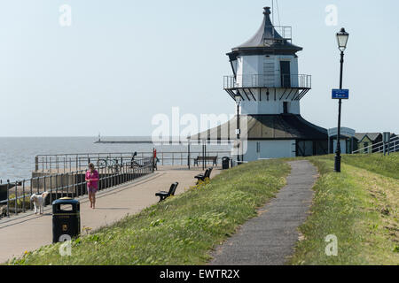 18e siècle La Basse Harwich Lighthouse (Harwich Maritime Museum), Harwich, Essex, Angleterre, Royaume-Uni Banque D'Images