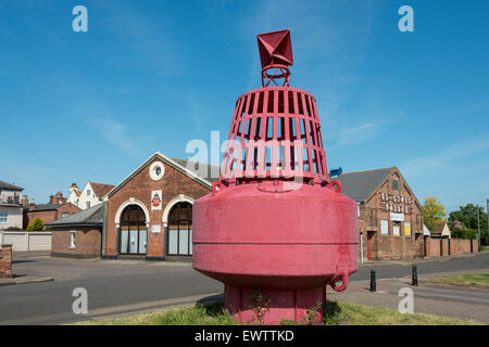 Old Harwich bouée, Wellington Road, Harwich, Essex, Angleterre, Royaume-Uni Banque D'Images