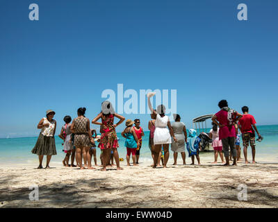 Plage Mont Choisy ile Maurice océan indien Mascaregnes Mont Choisy ile Maurice ocean indien tropiques tropical island Banque D'Images