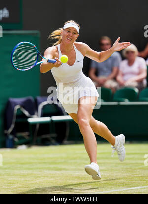 Wimbledon, Londres, Royaume-Uni. 1er juillet 2015. Tennis, Wimbledon, Maria Sharapova (RUS) Photo : Tennisimages/Henk Koster Crédit : Henk Koster/Alamy Live News Banque D'Images