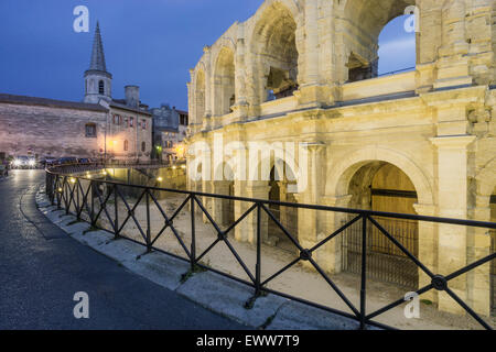 Amphithéâtre romain, Arena, Arles, Bouches du Rhone, Provence, France Banque D'Images