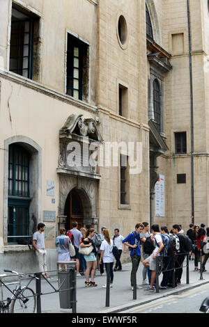 Les étudiants français sous-élèves Lycee Ampere college à Lyon France Banque D'Images