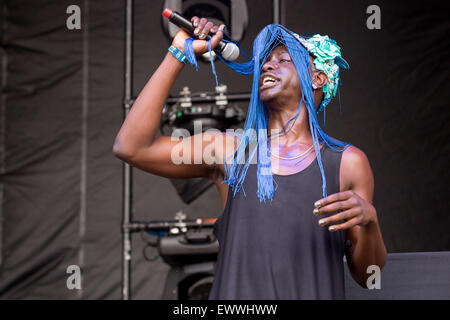 Dover, Deleware, USA. 19 Juin, 2015. LE rappeur1F effectue sur scène à la Firefly Music Festival à Dover, Delaware © Daniel DeSlover/ZUMA/Alamy Fil Live News