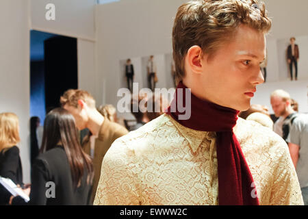 Pour Backstage à Londres Burberry Hommes Collections SS16 Banque D'Images