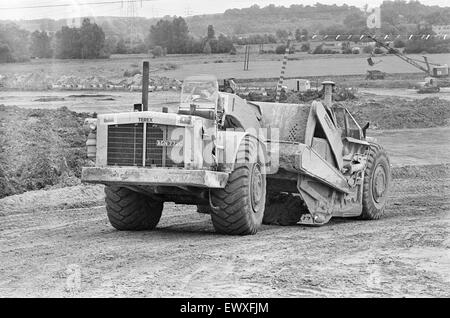 La construction de l'autoroute M4, juin 1970. Lecture Banque D'Images